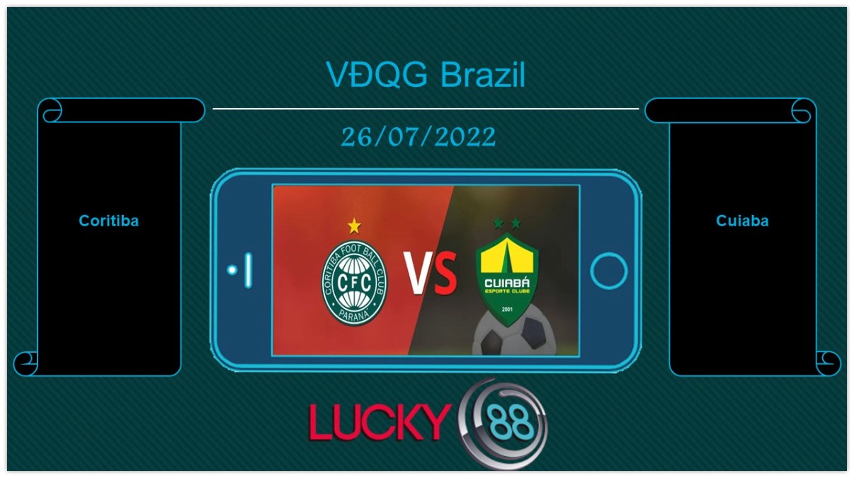 LUCKY88 Coritiba vs Cuiaba , Tip bóng đá miễn phí ngày 26/07/2022
